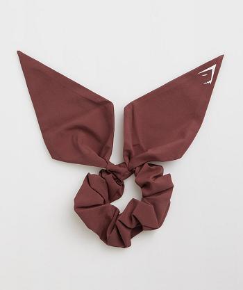 Accessories Klobouky Gymshark Bow Scrunchie Růžové Hnědé | CZ 2065DFM